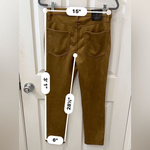 Banana Republic High Rise Vegan Suede Ankle Length pant- color "Horse Hair" NWT - Picture 8 of 13